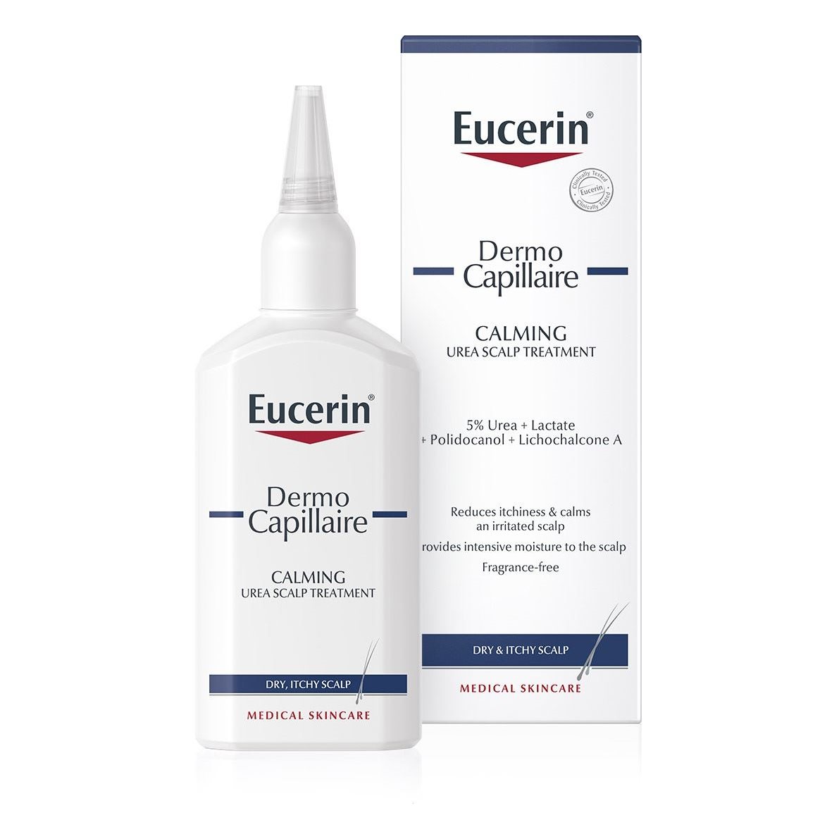 DermoCapillaire Calming Urea Scalp Treatment Ι dry, itchy scalp Eucerin